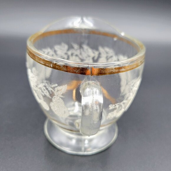 Vintage Creamers Frosted Grape & Leaf Gold Set Of 3 Creamer Syrup Condiment - Picture 6 of 16